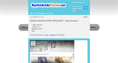 Desktop Screenshot of kyrkoaretstexter.se